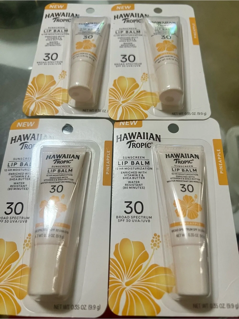 4 Pineapple SPF 30 Sunscreen Lip Balm - White